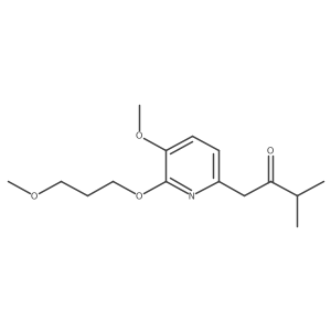 1-[5-Methoxy-6-(3-methoxypropoxy)-2-pyridinyl]-3-methyl-2-butanone结构式