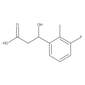 (3S)-3-(3-fluoro-2-methylphenyl)-3-hydroxypropanoic acid结构式