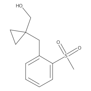 {1-[(2-Methanesulfonylphenyl)methyl]cyclopropyl}methanol结构式