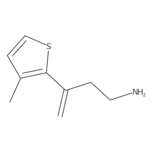 3-(3-Methylthiophen-2-yl)but-3-en-1-amine结构式