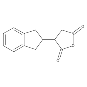 3-(2,3-dihydro-1H-inden-2-yl)oxolane-2,5-dione结构式