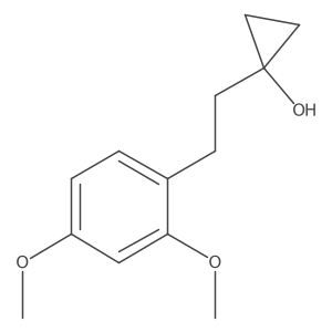 1-[2-(2,4-Dimethoxyphenyl)ethyl]cyclopropan-1-ol Structure