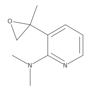 N,N-dimethyl-3-(2-methyloxiran-2-yl)pyridin-2-amine结构式