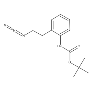 tert-butyl N-[2-(2-azidoethyl)phenyl]carbamate Structure