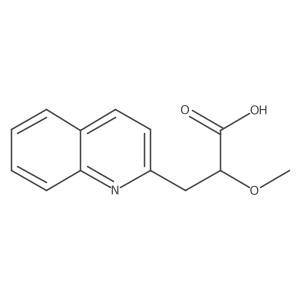 2-Methoxy-3-(quinolin-2-yl)propanoic acid Structure