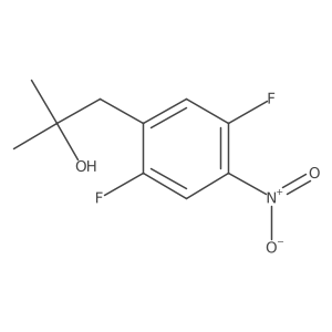 1-(2,5-Difluoro-4-nitrophenyl)-2-methylpropan-2-ol Structure