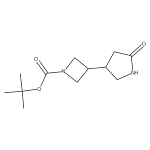 Tert-butyl 3-(5-oxopyrrolidin-3-yl)azetidine-1-carboxylate Structure