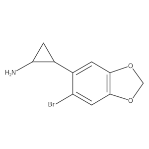 2-(6-Bromo-1,3-dioxaindan-5-yl)cyclopropan-1-amine Structure