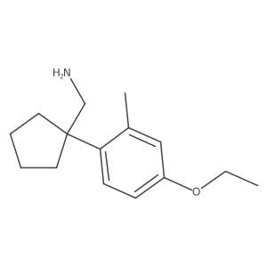 [1-(4-Ethoxy-2-methylphenyl)cyclopentyl]methanamine结构式