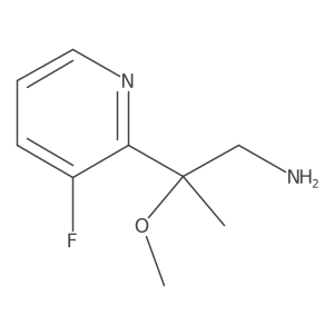 2-(3-Fluoropyridin-2-yl)-2-methoxypropan-1-amine Structure