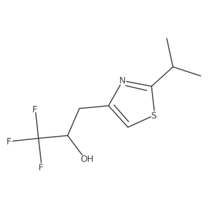 1,1,1-Trifluoro-3-[2-(propan-2-yl)-1,3-thiazol-4-yl]propan-2-ol Structure