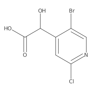 2-(5-Bromo-2-chloropyridin-4-yl)-2-hydroxyacetic acid结构式