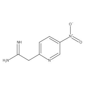 2-(5-Nitropyridin-2-yl)ethanimidamide结构式