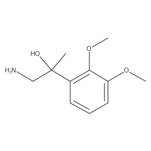 1-Amino-2-(2,3-dimethoxyphenyl)propan-2-ol结构式