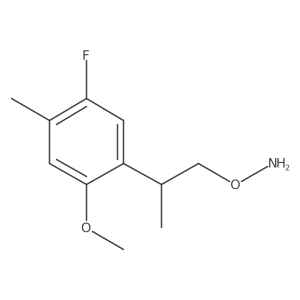 O-[2-(5-fluoro-2-methoxy-4-methylphenyl)propyl]hydroxylamine结构式