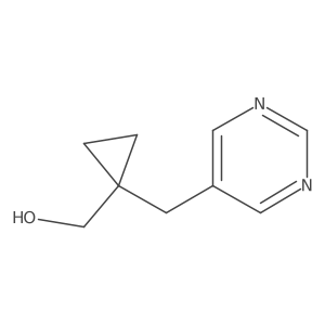 {1-[(Pyrimidin-5-yl)methyl]cyclopropyl}methanol Structure