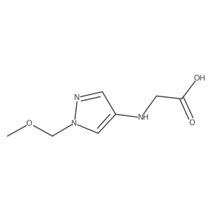 2-[[1-(Methoxymethyl)pyrazol-4-yl]amino]acetic acid Structure