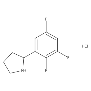 2-(2,3,5-Trifluorophenyl)pyrrolidine;hydrochloride结构式