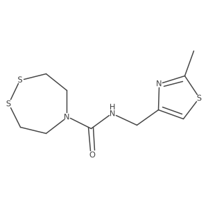 N-[(2-Methyl-1,3-thiazol-4-yl)methyl]-1,2,5-dithiazepane-5-carboxamide Structure