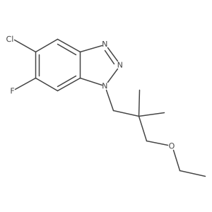 5-chloro-1-(3-ethoxy-2,2-dimethylpropyl)-6-fluoro-1H-1,2,3-benzotriazole Structure