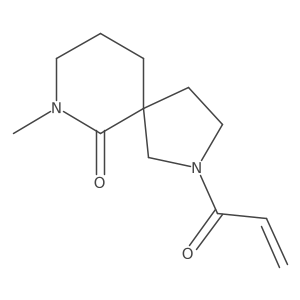 7-Methyl-2-prop-2-enoyl-2,7-diazaspiro[4.5]decan-6-one Structure
