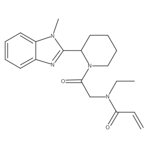 N-Ethyl-N-[2-[2-(1-methylbenzimidazol-2-yl)piperidin-1-yl]-2-oxoethyl]prop-2-enamide Structure