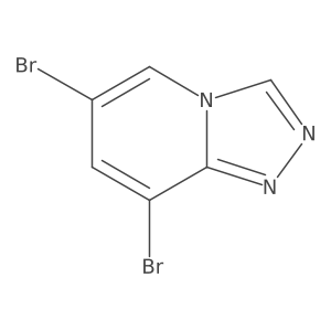 6,8-Dibromo-[1,2,4]triazolo[4,3-a]pyridine结构式