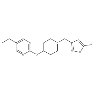 5-Ethyl-2-({1-[(5-methyl-1,2,4-oxadiazol-3-yl)methyl]piperidin-4-yl}oxy)pyrimidine结构式