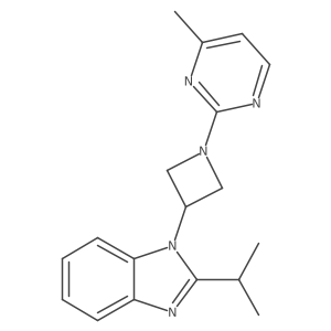1-[1-(4-methylpyrimidin-2-yl)azetidin-3-yl]-2-(propan-2-yl)-1H-1,3-benzodiazole Structure