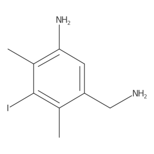 5-(Aminomethyl)-3-iodo-2,4-dimethylaniline结构式