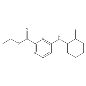 Ethyl 4-[(2-methylcyclohexyl)amino]pyrimidine-2-carboxylate Structure