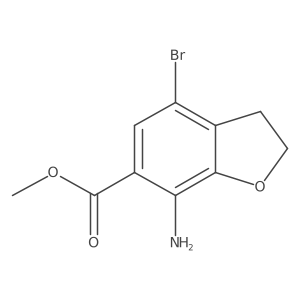 Methyl 7-amino-4-bromo-2,3-dihydrobenzofuran-6-carboxylate结构式