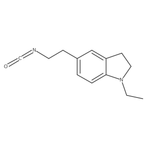 1-ethyl-5-(2-isocyanatoethyl)-2,3-dihydro-1H-indole Structure