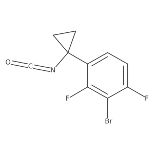 2-Bromo-1,3-difluoro-4-(1-isocyanatocyclopropyl)benzene Structure