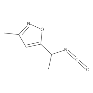 5-(1-Isocyanatoethyl)-3-methyl-1,2-oxazole Structure