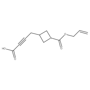 4-(1-((Allyloxy)carbonyl)azetidin-3-yl)but-2-ynoic acid Structure