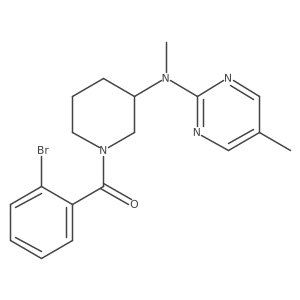 N-[1-(2-bromobenzoyl)piperidin-3-yl]-N,5-dimethylpyrimidin-2-amine Structure