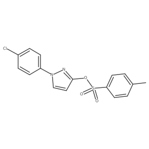 1-(4-chlorophenyl)-1H-pyrazol-3-yl 4-methylbenzene-1-sulfonate Structure