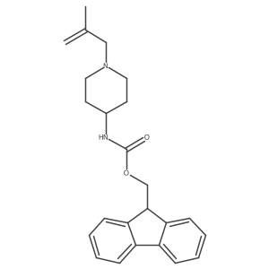 (9H-fluoren-9-yl)methyl N-[1-(2-methylprop-2-en-1-yl)piperidin-4-yl]carbamate结构式
