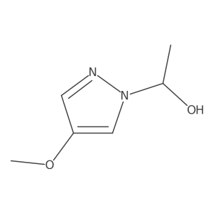 1-(4-methoxy-1H-pyrazol-1-yl)ethan-1-ol结构式