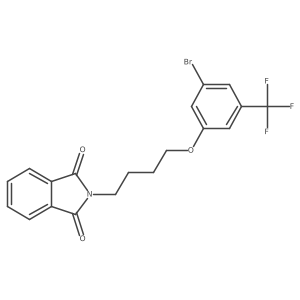 2-(4-(3-Bromo-5-(trifluoromethyl)phenoxy)butyl)isoindoline-1,3-dione Structure