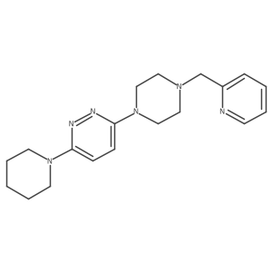 3-(Piperidin-1-yl)-6-{4-[(pyridin-2-yl)methyl]piperazin-1-yl}pyridazine结构式