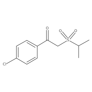 1-(4-Chlorophenyl)-2-(isopropylsulfonyl)-1-ethanone Structure