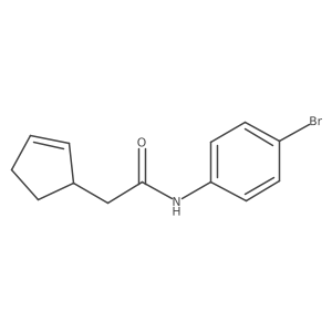 N-(4-bromophenyl)-2-(cyclopent-2-en-1-yl)acetamide结构式