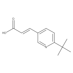 3-(6-tert-Butyl-3-pyridinyl)acrylic acid结构式