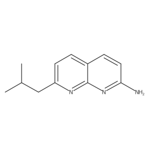 7-(2-Methylpropyl)-1,8-naphthyridin-2-amine Structure