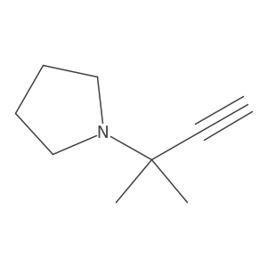 1-(1,1-Dimethyl-2-propynyl)-pyrrolidine Structure