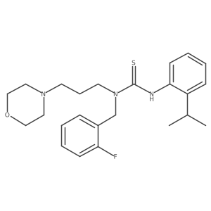 N-[(2-Fluorophenyl)methyl]-Na(2)-[2-(1-methylethyl)phenyl]-N-[3-(4-morpholinyl)propyl]thiourea Structure