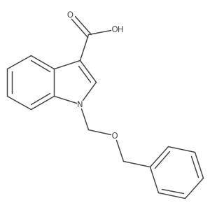 1-((benzyloxy)methyl)-1H-indole-3-carboxylic acid Structure