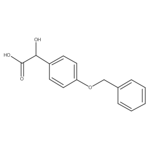 (R)-2-(4-(benzyloxy)phenyl)-2-hydroxyacetic acid Structure
